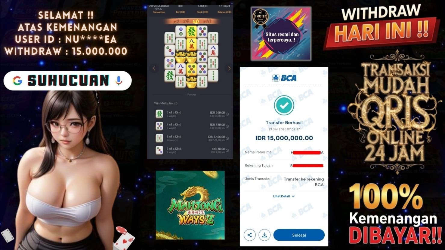 SUHUCUAN JACKPOT SLOT MAHJONG WAYS 2